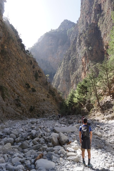 Garganta de Samaria, Creta. Grecia.