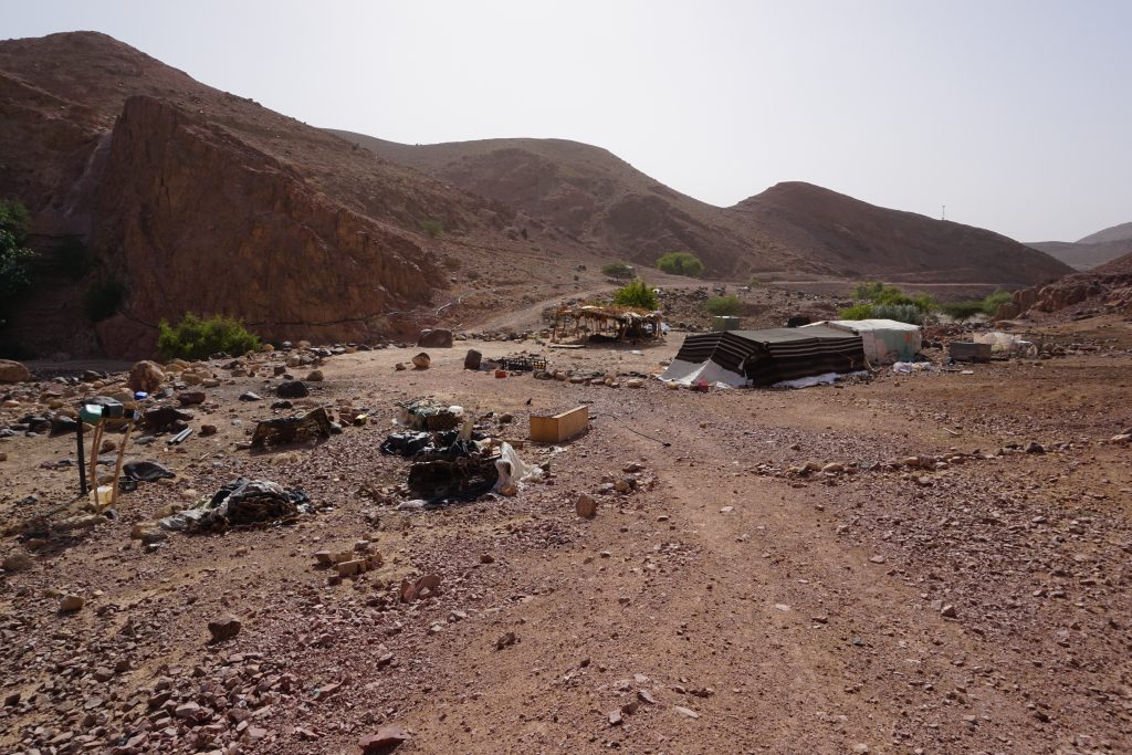 Campamento beduino en Feynan, Reserva de Dana