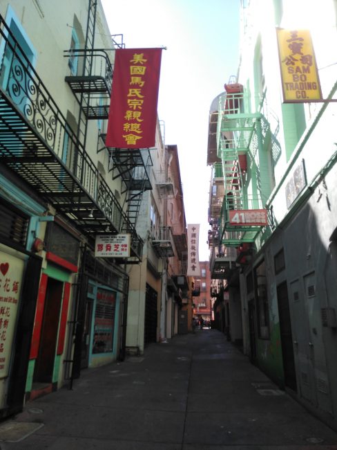 Ross Alley St, Barrio Chino de San Francisco. Escenario de la película Indiana Jones y el Templo Maldito