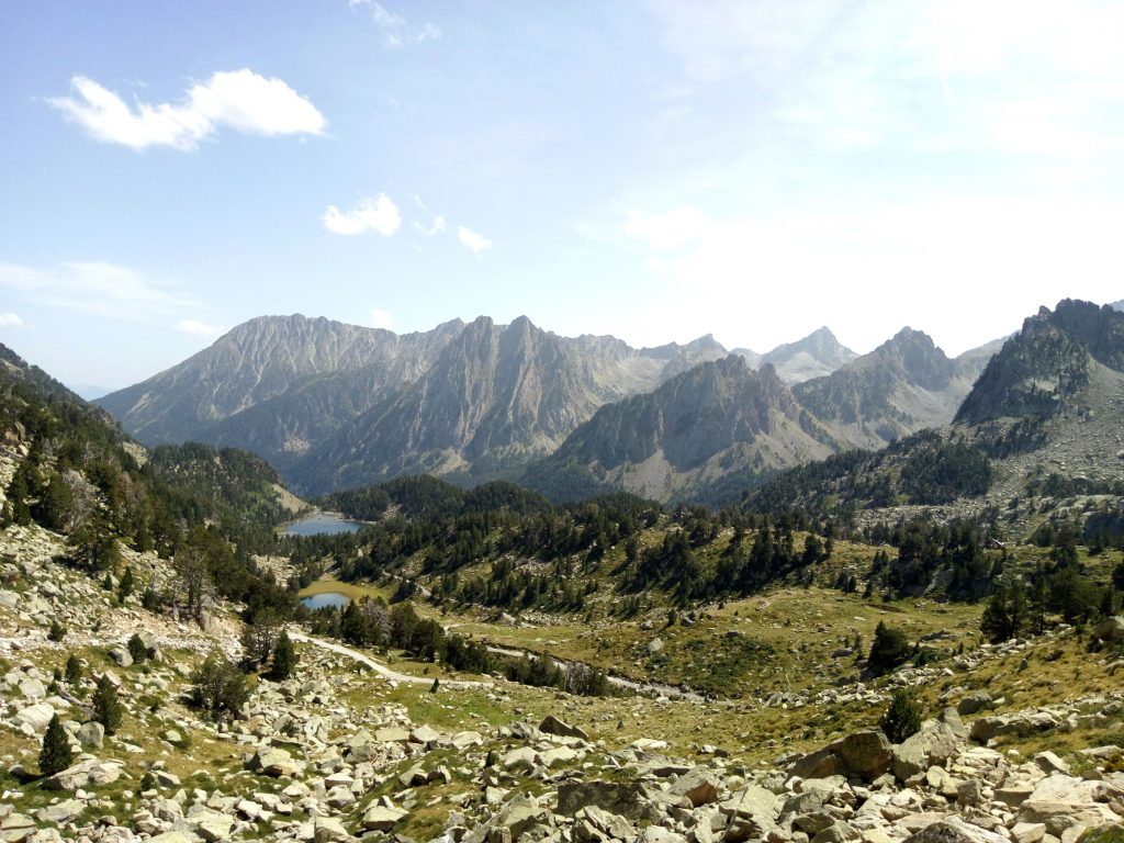 Pirineos, vistas desde el refugio de Amitges